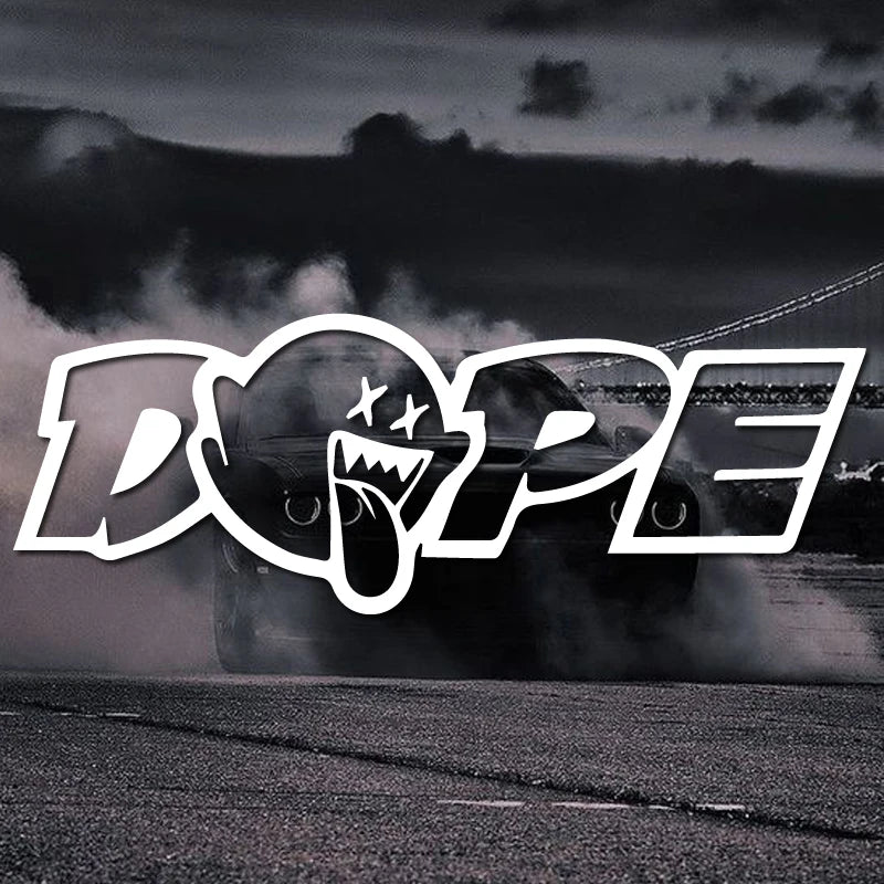 Naklejka „DOPE” na samochód, motocykl lub laptop