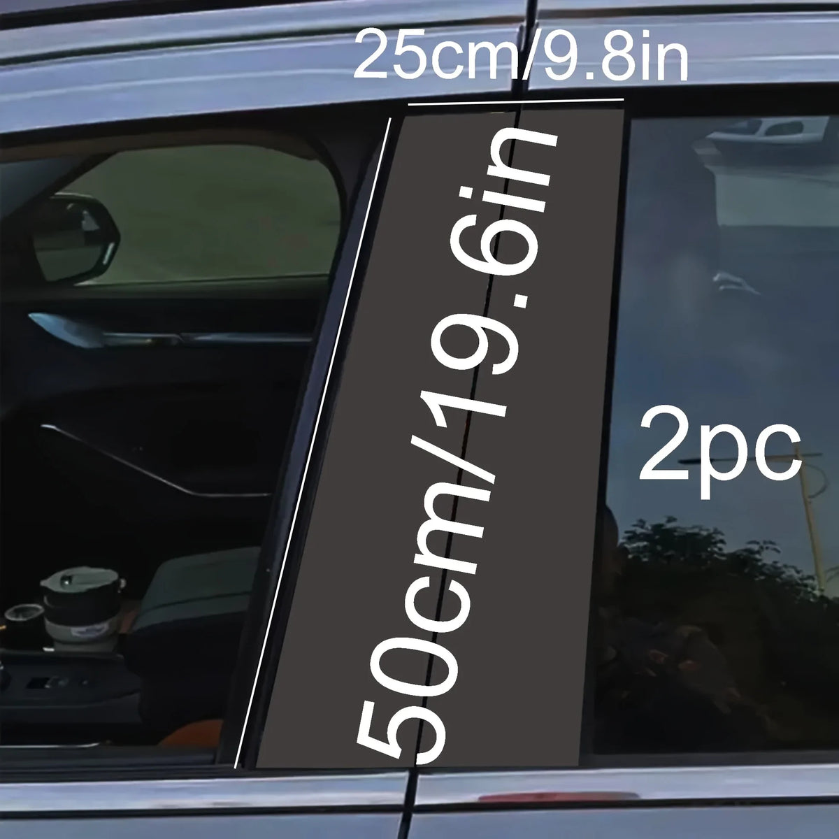 Naklejki na słupek B samochodu (2 szt.)
