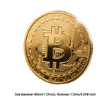 Pozłacana moneta kolekcjonerska Bitcoin