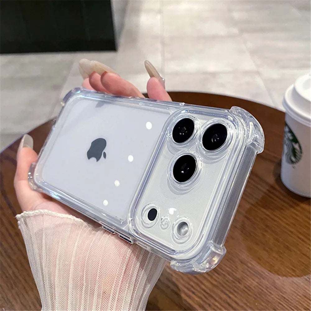 Przezroczyste etui na iPhone z wzmocnionymi rogami