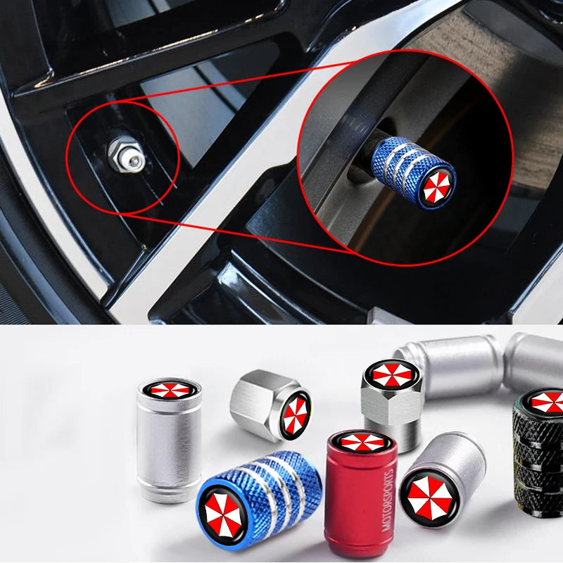 Aluminiowe kapturki na wentyle (4 szt.)