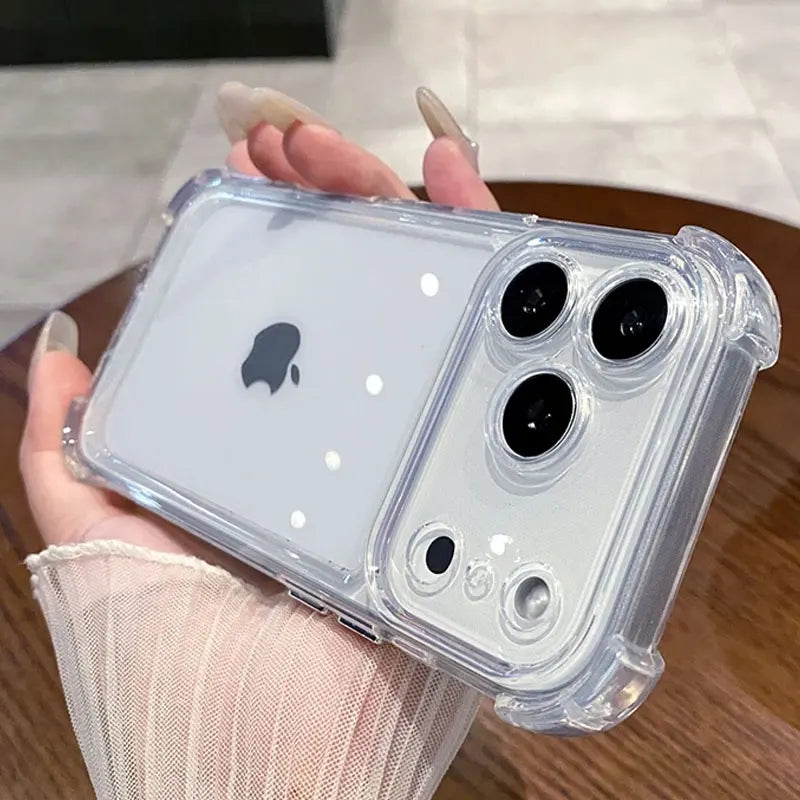 Przezroczyste etui na iPhone z wzmocnionymi rogami
