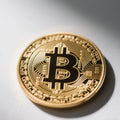 Pozłacana moneta kolekcjonerska Bitcoin